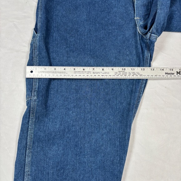 Dickies Overalls Men 38x32 Blue Denim Bib R8396PS Prewashed Workwear Vintage - Picture 12 of 15